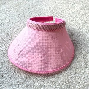 Wide brim golf visor, never worn, pink
